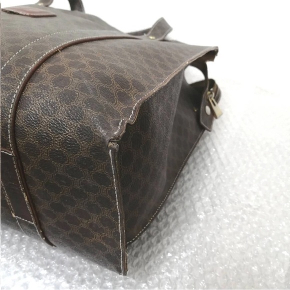 Celine Dark Brown Patterned Tote - Picture 8 of 11